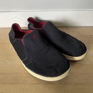 OluKai Nohea Mesh Blue Loafers Casual Slip On Shoes Mens Size 13